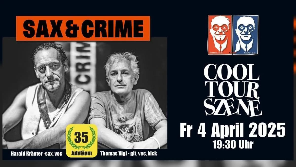 SAX&CRIME – 35 Jahre Jubiläumskonzert