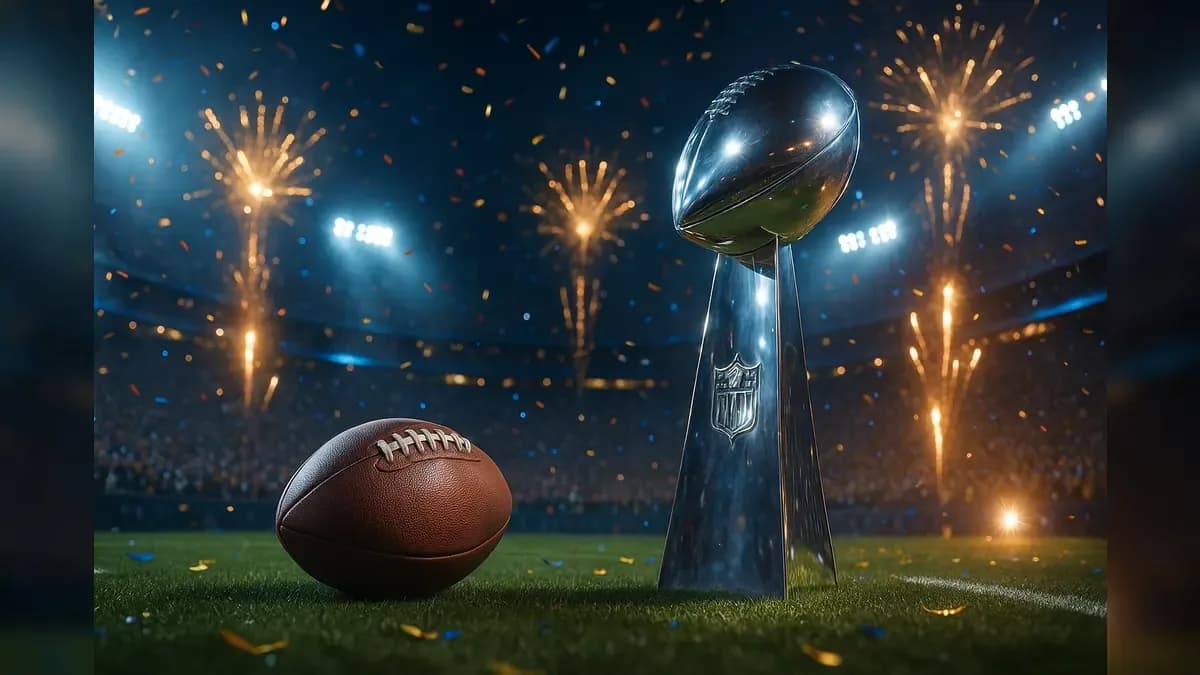 Veranstaltungsplakat: Super Bowl LX Live-Übertragung Super Bowl LX Live-Übertragung